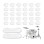 32 Pieces Drum Dampener Gel Pads, Transparent Silicone Drum Silencers for Tone Control, Soft Drum Dampeners for Drums and Cymbals (White)