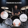 32 Pieces Drum Dampener Gel Pads, Transparent Silicone Drum Silencers for Tone Control, Soft Drum Dampeners for Drums and Cymbals (White) 32 Pieces Drum Dampener Gel Pads, Transparent Silicone Drum Silencers for Tone Control, Soft Drum Dampeners for Drums and Cymbals (White)