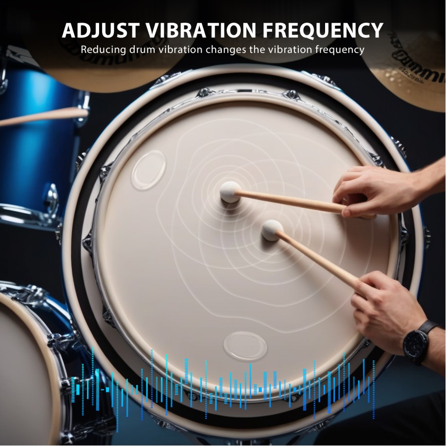 32 Pieces Drum Dampener Gel Pads, Transparent Silicone Drum Silencers for Tone Control, Soft Drum Dampeners for Drums and Cymbals (White) 32 Pieces Drum Dampener Gel Pads, Transparent Silicone Drum Silencers for Tone Control, Soft Drum Dampeners for Drums and Cymbals (White)