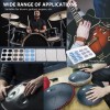 32 Pieces Drum Dampener Gel Pads, Transparent Silicone Drum Silencers for Tone Control, Soft Drum Dampeners for Drums and Cymbals (Colorful) 32 Pieces Drum Dampener Gel Pads, Transparent Silicone Drum Silencers for Tone Control, Soft Drum Dampeners for Drums and Cymbals (Colorful)
