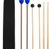 VixxNoxx 3 Pairs Drum Mallets Maple 5A Drum Sticks Marimba Mallets Rubber Xylophone Beaters Wooden Percussion Mallets with Drum Stick Bag VixxNoxx 3 Pairs Drum Mallets Maple 5A Drum Sticks Marimba Mallets Rubber Xylophone Beaters Wooden Percussion Mallets with Drum Stick Bag