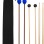 VixxNoxx 3 Pairs Drum Mallets Maple 5A Drum Sticks Marimba Mallets Rubber Xylophone Beaters Wooden Percussion Mallets with Drum Stick Bag