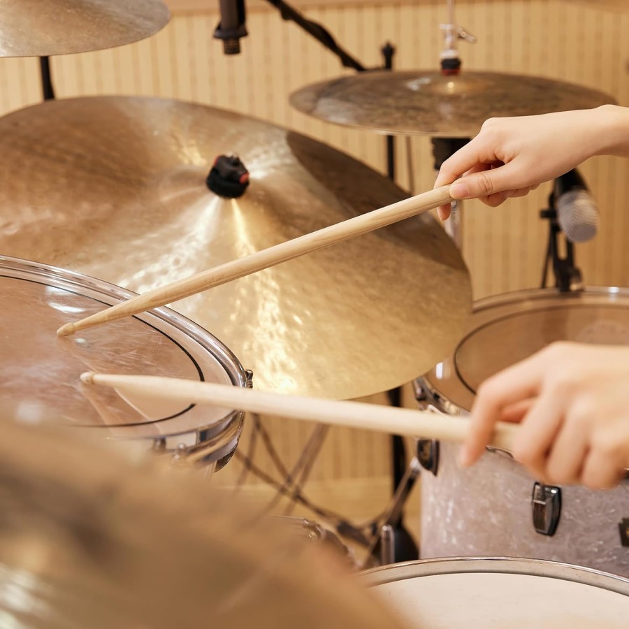 VixxNoxx 3 Pairs Drum Mallets Maple 5A Drum Sticks Marimba Mallets Rubber Xylophone Beaters Wooden Percussion Mallets with Drum Stick Bag VixxNoxx 3 Pairs Drum Mallets Maple 5A Drum Sticks Marimba Mallets Rubber Xylophone Beaters Wooden Percussion Mallets with Drum Stick Bag