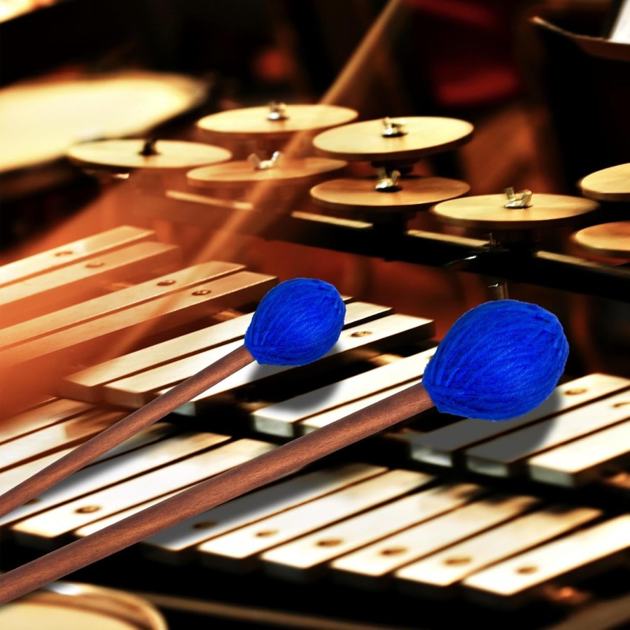 VixxNoxx 3 Pairs Drum Mallets Maple 5A Drum Sticks Marimba Mallets Rubber Xylophone Beaters Wooden Percussion Mallets with Drum Stick Bag VixxNoxx 3 Pairs Drum Mallets Maple 5A Drum Sticks Marimba Mallets Rubber Xylophone Beaters Wooden Percussion Mallets with Drum Stick Bag