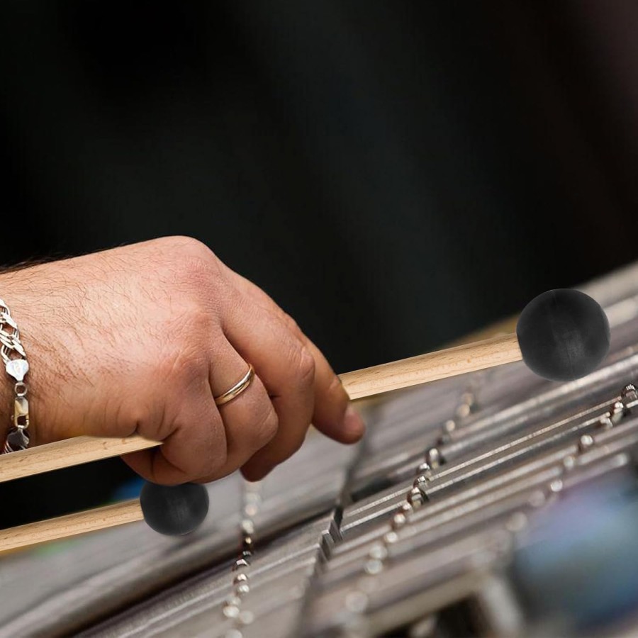 VixxNoxx 3 Pairs Drum Mallets Maple 5A Drum Sticks Marimba Mallets Rubber Xylophone Beaters Wooden Percussion Mallets with Drum Stick Bag VixxNoxx 3 Pairs Drum Mallets Maple 5A Drum Sticks Marimba Mallets Rubber Xylophone Beaters Wooden Percussion Mallets with Drum Stick Bag