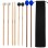 VixxNoxx 4 Pairs Drum Mallets 5A Drumsticks Marimba Mallets Felt Mallets Rubber Xylophone Beaters Wooden Percussion Mallets with Drum Stick Bag