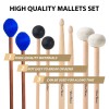 VixxNoxx 4 Pairs Drum Mallets 5A Drumsticks Marimba Mallets Felt Mallets Rubber Xylophone Beaters Wooden Percussion Mallets with Drum Stick Bag VixxNoxx 4 Pairs Drum Mallets 5A Drumsticks Marimba Mallets Felt Mallets Rubber Xylophone Beaters Wooden Percussion Mallets with Drum Stick Bag