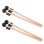 VixxNoxx 4 Pcs Xylophone Mallets 9.45in Rubber Drum Mallets with 2 Pcs Mallets Holder Glockenspiel Mallets Wooden Percussion Mallets