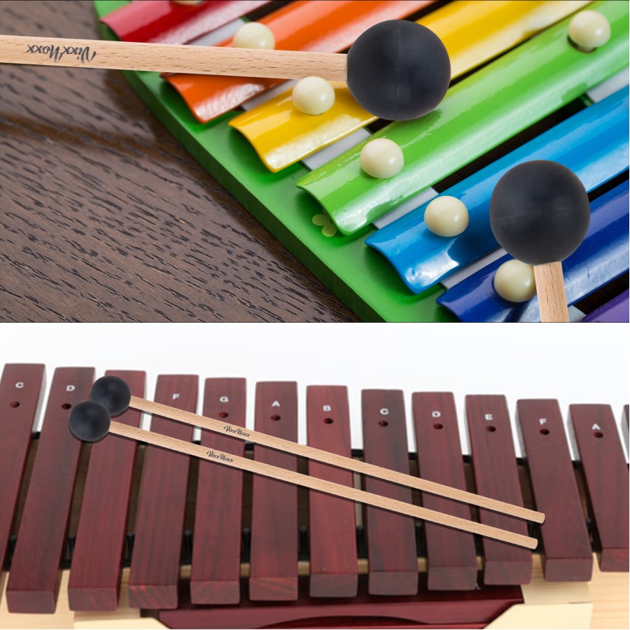 VixxNoxx 4 Pcs Xylophone Mallets 9.45in Rubber Drum Mallets with 2 Pcs Mallets Holder Glockenspiel Mallets Wooden Percussion Mallets VixxNoxx 4 Pcs Xylophone Mallets 9.45in Rubber Drum Mallets with 2 Pcs Mallets Holder Glockenspiel Mallets Wooden Percussion Mallets