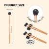 VixxNoxx 4 Pcs Xylophone Mallets 6.5in Rubber Drum Mallets with 2 Pcs Mallets Holder Glockenspiel Mallets Wooden Percussion Mallets VixxNoxx 4 Pcs Xylophone Mallets 6.5in Rubber Drum Mallets with 2 Pcs Mallets Holder Glockenspiel Mallets Wooden Percussion Mallets