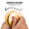 1 Pair 3.5 Inch Hand Cymbals, Small Copper Finger Cymbals for Percussion, Gold Metal Zills for Band Performance and Rhythm Exercises 1 Pair 3.5 Inch Hand Cymbals, Small Copper Finger Cymbals for Percussion, Gold Metal Zills for Band Performance and Rhythm Exercises
