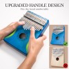 Kalimba Thumb Piano 17 Keys, Finger Piano Mbira Portable Music Instruments for Adults Beginners (Blue) Kalimba Thumb Piano 17 Keys, Finger Piano Mbira Portable Music Instruments for Adults Beginners (Blue)