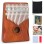 Kalimba Thumb Piano 17 Keys, Finger Piano Mbira Portable Music Instruments for Adults Beginners (Coffee Brown)