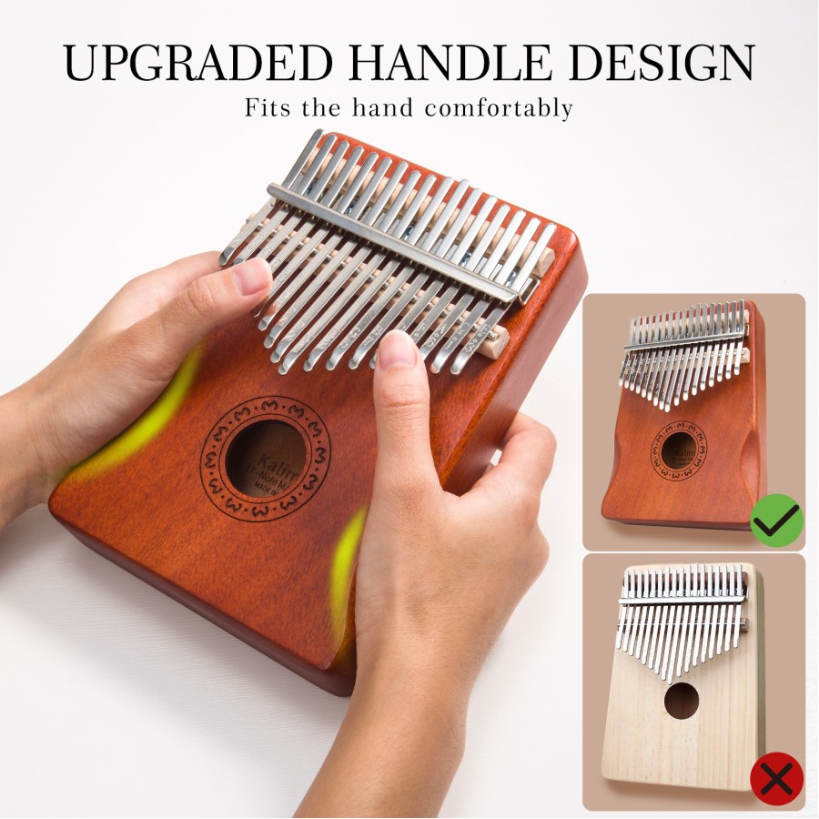 Kalimba Thumb Piano 17 Keys, Finger Piano Mbira Portable Music Instruments for Adults Beginners (Coffee Brown) Kalimba Thumb Piano 17 Keys, Finger Piano Mbira Portable Music Instruments for Adults Beginners (Coffee Brown)