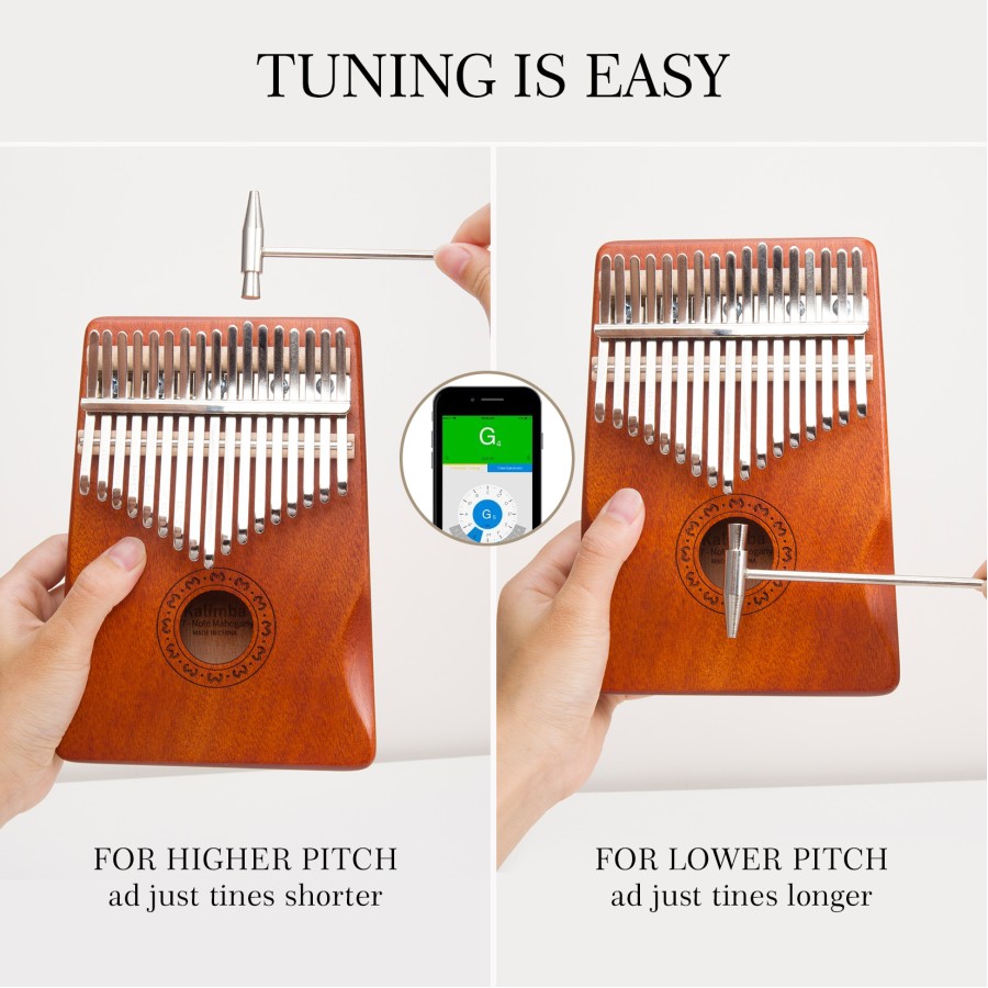 Kalimba Thumb Piano 17 Keys, Finger Piano Mbira Portable Music Instruments for Adults Beginners (Coffee Brown) Kalimba Thumb Piano 17 Keys, Finger Piano Mbira Portable Music Instruments for Adults Beginners (Coffee Brown)