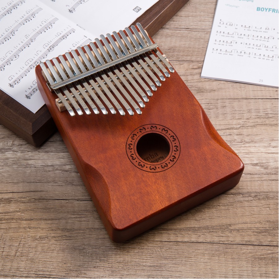 Kalimba Thumb Piano 17 Keys, Finger Piano Mbira Portable Music Instruments for Adults Beginners (Coffee Brown) Kalimba Thumb Piano 17 Keys, Finger Piano Mbira Portable Music Instruments for Adults Beginners (Coffee Brown)