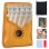 Kalimba Thumb Piano 17 Keys, Finger Piano Mbira Portable Music Instruments for Adults Beginners (Light Wood)
