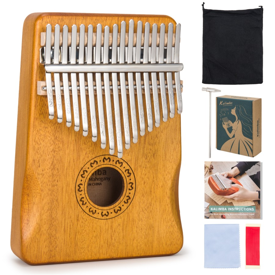 Kalimba Thumb Piano 17 Keys, Finger Piano Mbira Portable Music Instruments for Adults Beginners (Light Wood) Kalimba Thumb Piano 17 Keys, Finger Piano Mbira Portable Music Instruments for Adults Beginners (Light Wood)