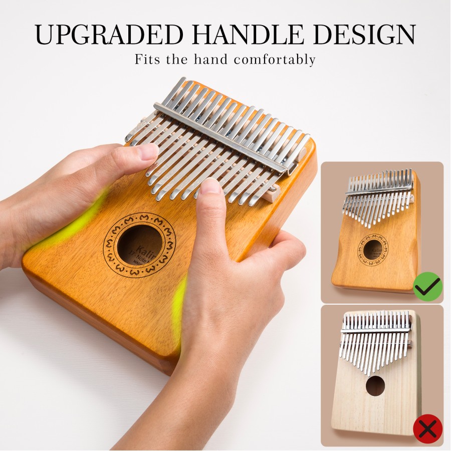 Kalimba Thumb Piano 17 Keys, Finger Piano Mbira Portable Music Instruments for Adults Beginners (Light Wood) Kalimba Thumb Piano 17 Keys, Finger Piano Mbira Portable Music Instruments for Adults Beginners (Light Wood)