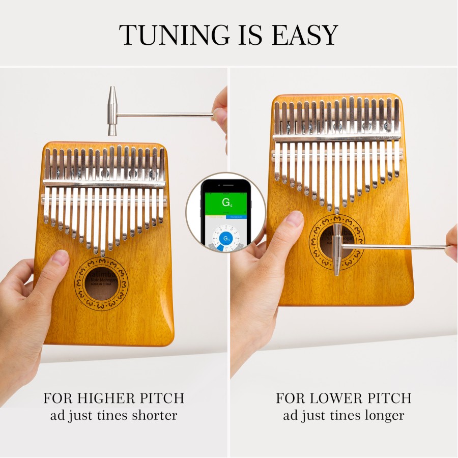 Kalimba Thumb Piano 17 Keys, Finger Piano Mbira Portable Music Instruments for Adults Beginners (Light Wood) Kalimba Thumb Piano 17 Keys, Finger Piano Mbira Portable Music Instruments for Adults Beginners (Light Wood)
