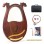 Lyre Harp, 16 Strings Mahogany Acoustic Harp with Extra Strings, Picks, Tuning Lever, Black Gig Bag, Beginner's Manual for Lyre