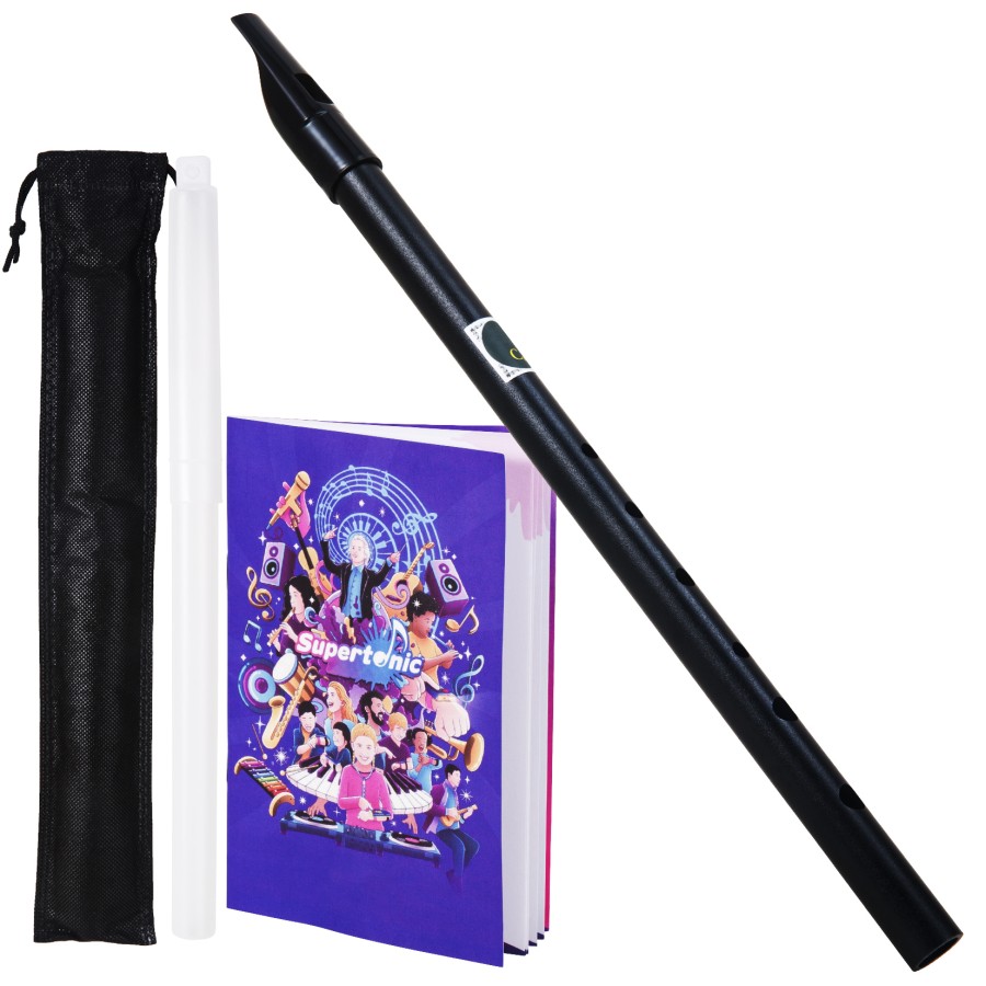 VixxNoxx Irish Tin Whistle Key of D, Penny Whistle Flute Traditional Folk instruments for Adults Beginners (Black) VixxNoxx Irish Tin Whistle Key of D, Penny Whistle Flute Traditional Folk instruments for Adults Beginners (Black)