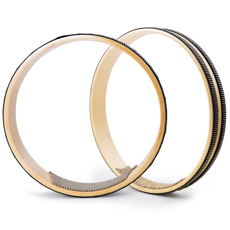 VixxNoxx 2 Pack Ocean Drum Sea Wave Bead Drum Sea Sound Drums with Steel Balls Wooden Hand Percussion Musical Instruments 8 inch for Adults