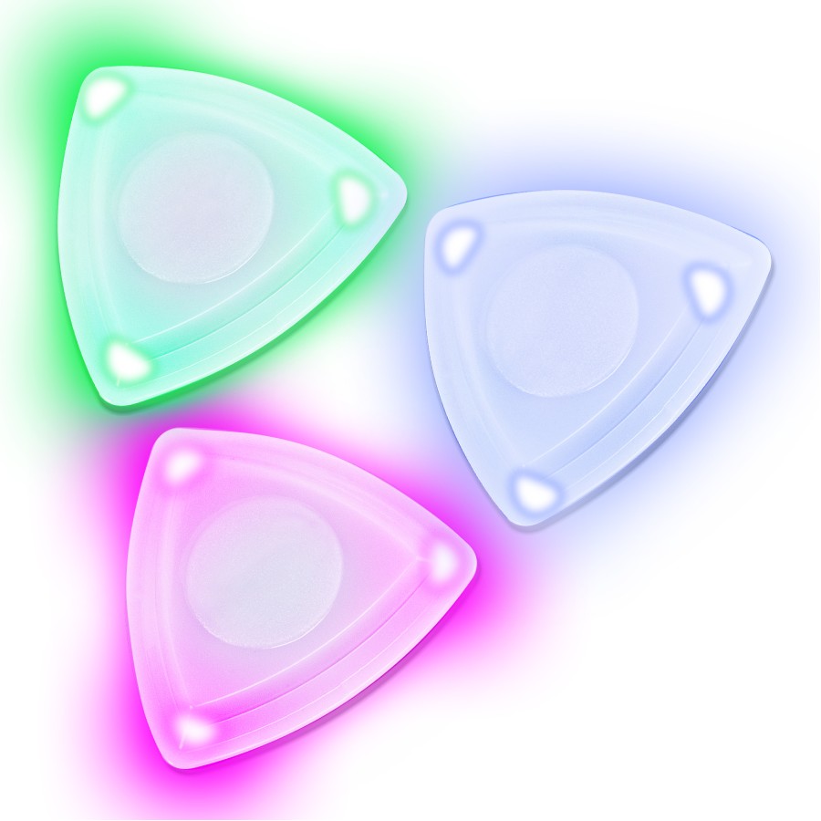 LED Glowing Guitar Picks, 3 Pcs Luminous Light Up Plectrums with Decorative Rope for DIY Craft, Durable and Medium Thickness Guitar Picks for Acoustic Guitar and Ukulele (Green, White, Red) LED Glowing Guitar Picks, 3 Pcs Luminous Light Up Plectrums with Decorative Rope for DIY Craft, Durable and Medium Thickness Guitar Picks for Acoustic Guitar and Ukulele (Green, White, Red)