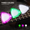 LED Glowing Guitar Picks, 3 Pcs Luminous Light Up Plectrums with Decorative Rope for DIY Craft, Durable and Medium Thickness Guitar Picks for Acoustic Guitar and Ukulele (Green, White, Red) LED Glowing Guitar Picks, 3 Pcs Luminous Light Up Plectrums with Decorative Rope for DIY Craft, Durable and Medium Thickness Guitar Picks for Acoustic Guitar and Ukulele (Green, White, Red)