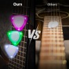 LED Glowing Guitar Picks, 3 Pcs Luminous Light Up Plectrums with Decorative Rope for DIY Craft, Durable and Medium Thickness Guitar Picks for Acoustic Guitar and Ukulele (Green, White, Red) LED Glowing Guitar Picks, 3 Pcs Luminous Light Up Plectrums with Decorative Rope for DIY Craft, Durable and Medium Thickness Guitar Picks for Acoustic Guitar and Ukulele (Green, White, Red)