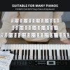 Reusable Piano Keyboard Stickers, Full Size Keyboard for 88/76/61/54/49/37 Keys, Removable Silicone Piano Key Stickers for Beginners, Piano Note Labels with Storage Box (Black) Reusable Piano Keyboard Stickers, Full Size Keyboard for 88/76/61/54/49/37 Keys, Removable Silicone Piano Key Stickers for Beginners, Piano Note Labels with Storage Box (Black)