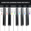 Reusable Piano Keyboard Stickers, Full Size Keyboard for 88/76/61/54/49/37 Keys, Removable Silicone Piano Key Stickers for Beginners, Piano Note Labels with Storage Box (Colorful) Reusable Piano Keyboard Stickers, Full Size Keyboard for 88/76/61/54/49/37 Keys, Removable Silicone Piano Key Stickers for Beginners, Piano Note Labels with Storage Box (Colorful)