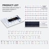 Reusable Piano Keyboard Stickers, Full Size Keyboard for 88/76/61/54/49/37 Keys, Removable Silicone Piano Key Stickers for Beginners, Piano Note Labels with Storage Box (Colorful) Reusable Piano Keyboard Stickers, Full Size Keyboard for 88/76/61/54/49/37 Keys, Removable Silicone Piano Key Stickers for Beginners, Piano Note Labels with Storage Box (Colorful)