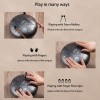 Steel Tongue Drum, 10 Inch 11 Note Rain Drum for Outside Garden, Chakra Tank Drum Rain Chime, Handpan C Key Musical Percussion Instrument Kit with Bag Mallets (Sliver Grey) Steel Tongue Drum, 10 Inch 11 Note Rain Drum for Outside Garden, Chakra Tank Drum Rain Chime, Handpan C Key Musical Percussion Instrument Kit with Bag Mallets (Sliver Grey)
