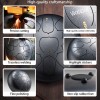 Steel Tongue Drum, 10 Inch 11 Note Rain Drum for Outside Garden, Chakra Tank Drum Rain Chime, Handpan C Key Musical Percussion Instrument Kit with Bag Mallets (Sliver Grey) Steel Tongue Drum, 10 Inch 11 Note Rain Drum for Outside Garden, Chakra Tank Drum Rain Chime, Handpan C Key Musical Percussion Instrument Kit with Bag Mallets (Sliver Grey)