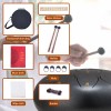 Steel Tongue Drum, 10 Inch 11 Note Rain Drum for Outside Garden, Chakra Tank Drum Rain Chime, Handpan C Key Musical Percussion Instrument Kit with Bag Mallets (Sliver Grey) Steel Tongue Drum, 10 Inch 11 Note Rain Drum for Outside Garden, Chakra Tank Drum Rain Chime, Handpan C Key Musical Percussion Instrument Kit with Bag Mallets (Sliver Grey)