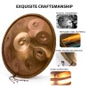 Handpan Drum in D Minor 22 inches 9 Notes 440HZ Steel Drum Percussion Musical Instruments Hand Drum Kit with Bag Mallets Stand Handpan Drum in D Minor 22 inches 9 Notes 440HZ Steel Drum Percussion Musical Instruments Hand Drum Kit with Bag Mallets Stand