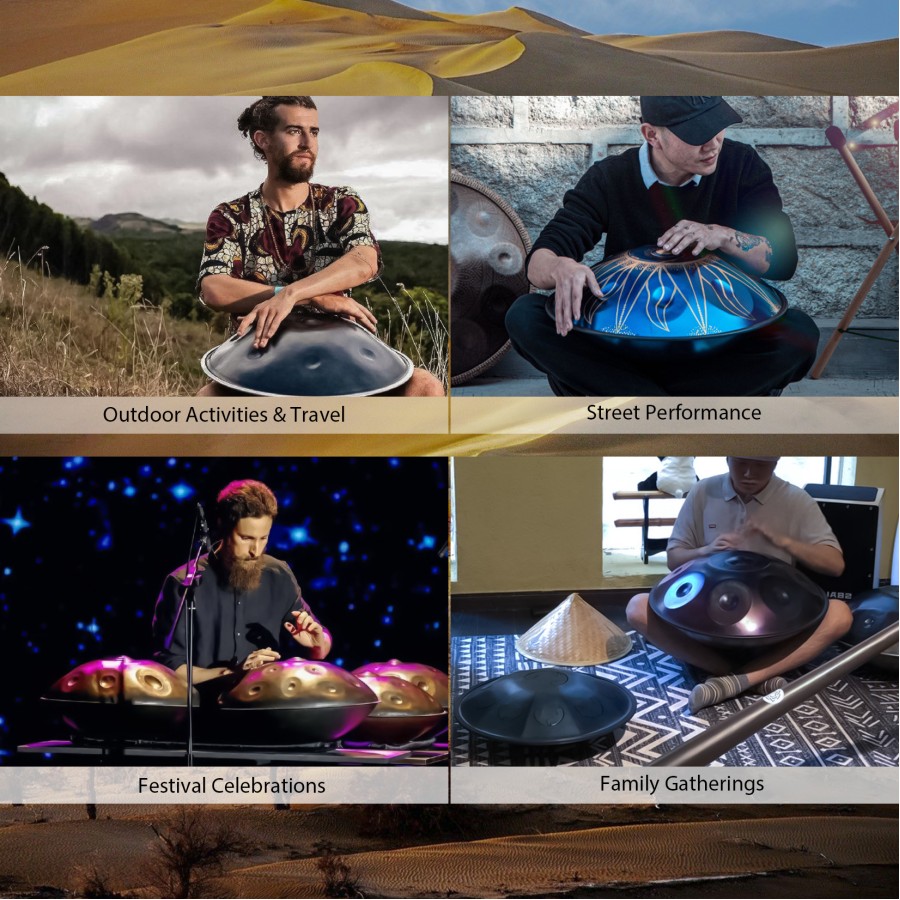 Handpan Drum in D Minor 22 inches 9 Notes 440HZ Steel Drum Percussion Musical Instruments Hand Drum Kit with Bag Mallets Stand Handpan Drum in D Minor 22 inches 9 Notes 440HZ Steel Drum Percussion Musical Instruments Hand Drum Kit with Bag Mallets Stand