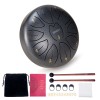 Steel Tongue Drum, 6 Inch 11 Note Rain Drum for Outside Garden, Chakra Tank Drum Rain Chime, Handpan C Key Musical Percussion Instrument Kit with Bag Mallets (Sliver Grey) Steel Tongue Drum, 6 Inch 11 Note Rain Drum for Outside Garden, Chakra Tank Drum Rain Chime, Handpan C Key Musical Percussion Instrument Kit with Bag Mallets (Sliver Grey)