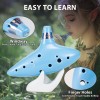 Zelda Ocarina 12 Hole Alto C, Ocarina of Time Replica, Sound Healing Instruments for Adult Beginners with Tutorial Display Stand (Sky Blue) Zelda Ocarina 12 Hole Alto C, Ocarina of Time Replica, Sound Healing Instruments for Adult Beginners with Tutorial Display Stand (Sky Blue)