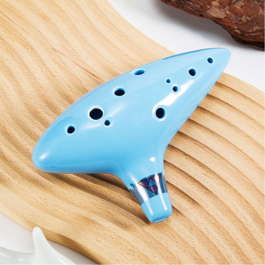 Zelda Ocarina 12 Hole Alto C, Ocarina of Time Replica, Sound Healing Instruments for Adult Beginners with Tutorial Display Stand (Sky Blue) Zelda Ocarina 12 Hole Alto C, Ocarina of Time Replica, Sound Healing Instruments for Adult Beginners with Tutorial Display Stand (Sky Blue)